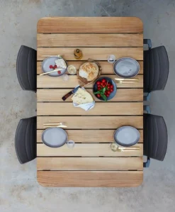 Core Bord 160x90cm Teak / Taupe