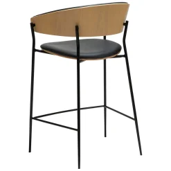 Crib Barstol Raven Black, Bleached Oak