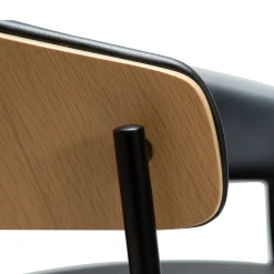 Crib Barstol Raven Black, Bleached Oak