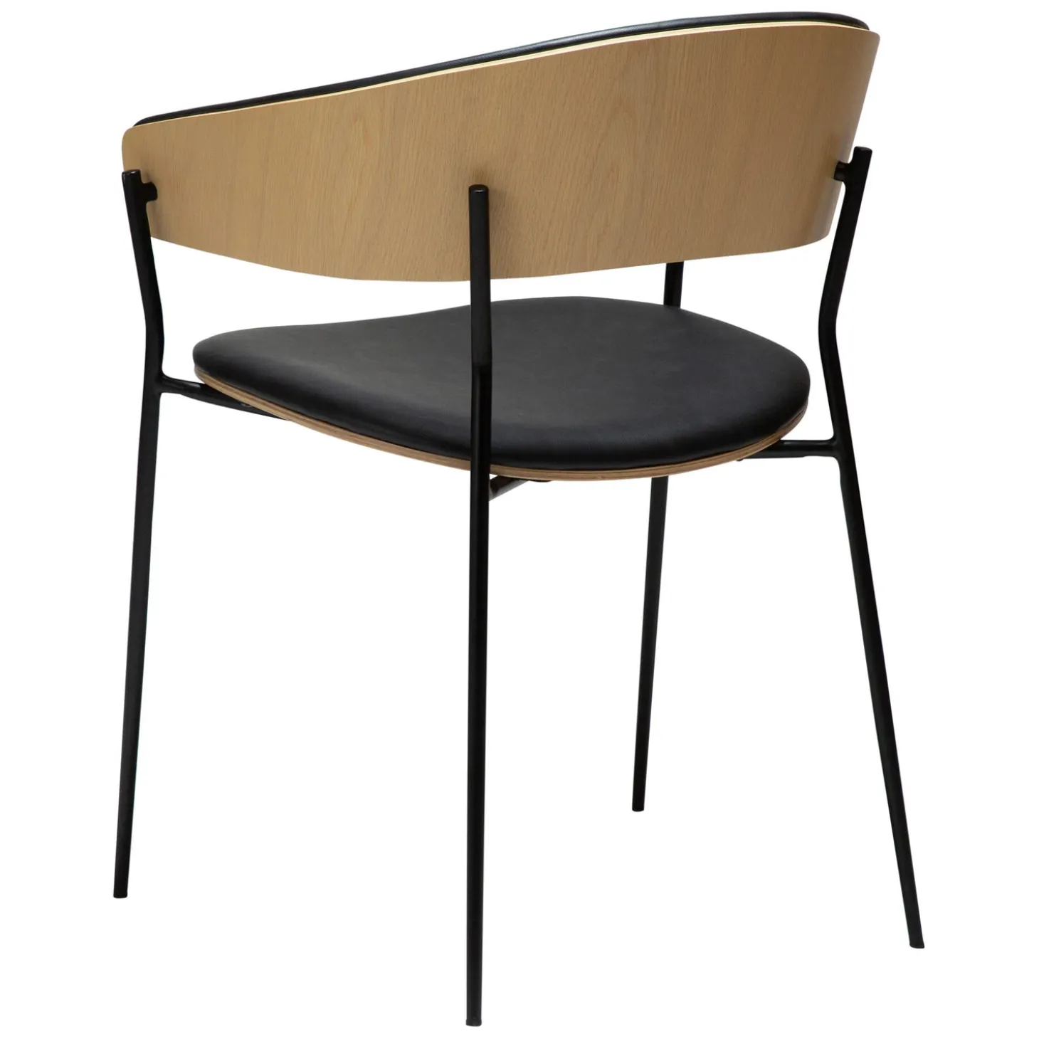 Crib Stol Raven Black, Bleached Oak