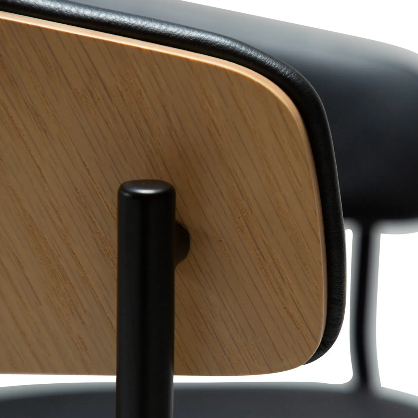 Crib Stol Raven Black, Bleached Oak