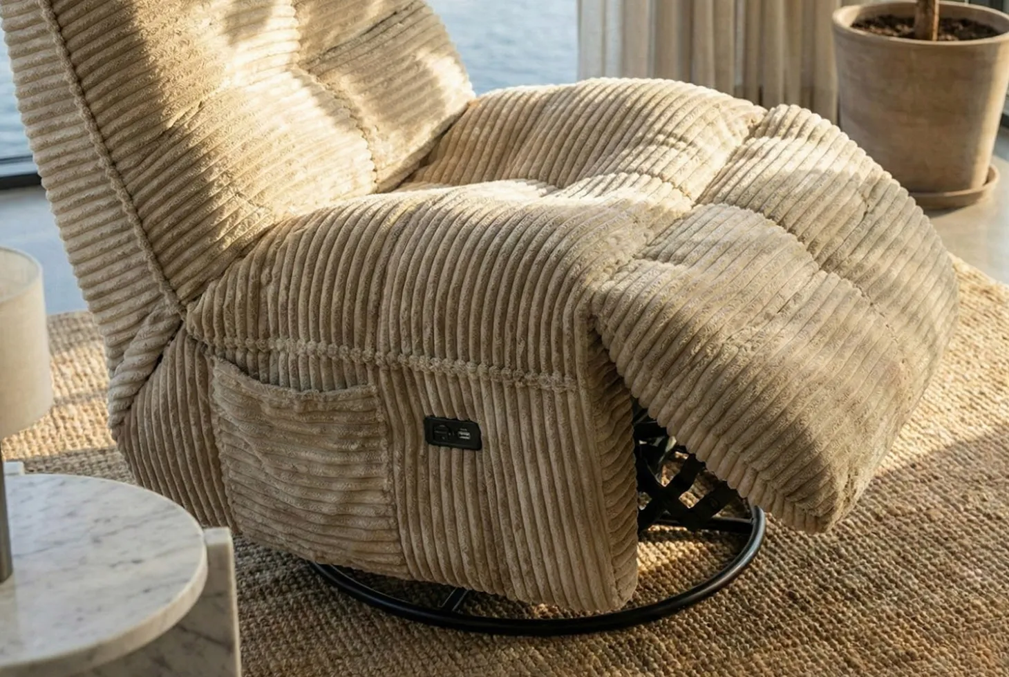 Dakota Snurrfåtölj med Recline