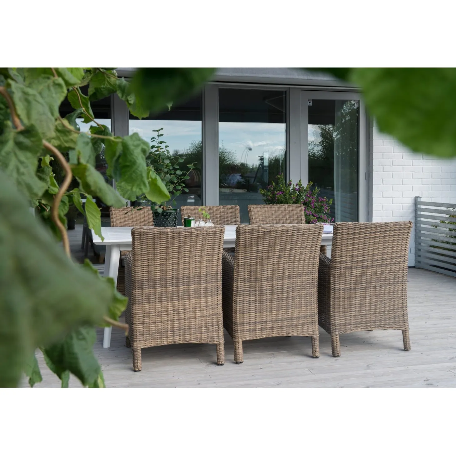 Dallas Utestol 2-Pack Natur