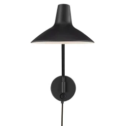 Darci Svängbar Svart Vägglampa