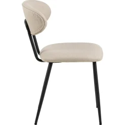 Delfino Matstol Basel tyg Beige