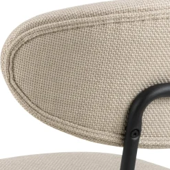 Delfino Matstol Basel tyg Beige