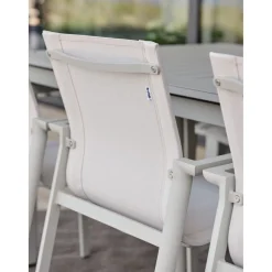 Delia Karmstol Light Grey/Off-White