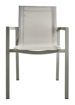 Delia Karmstol Light Grey/Off-White