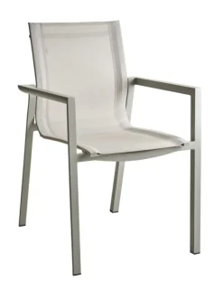 Delia Karmstol Light Grey/Off-White