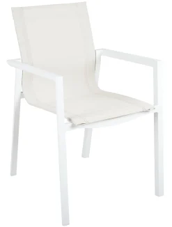 Delia Karmstol Textilene - Vit / Off White