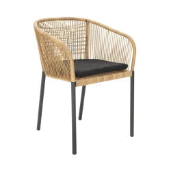 Delta Karmstol Antracit/Teddy Black Natur