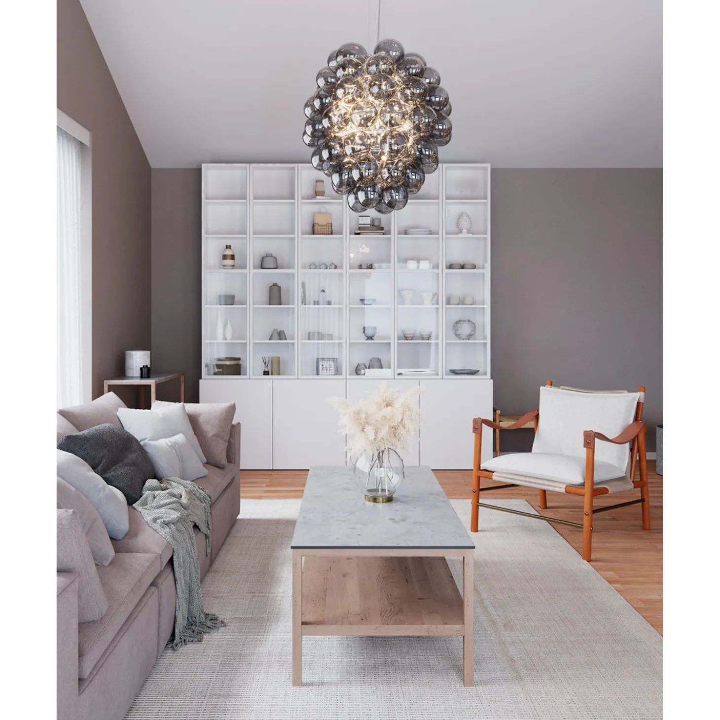 Deluxe Taklampa Grå