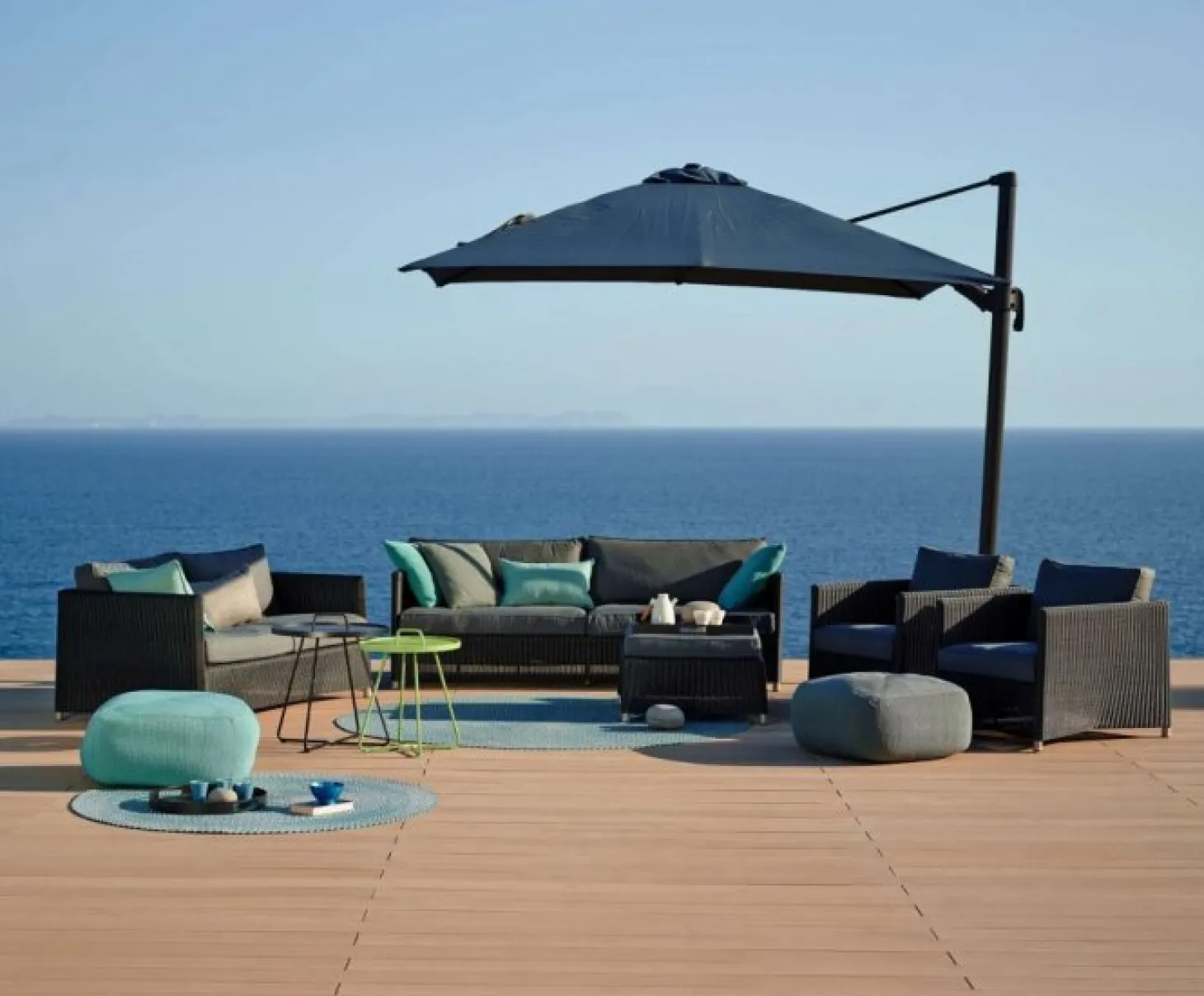 Diamond 2-sits lounge soffa inkl. Dyna Grafit
