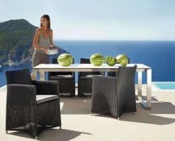 Diamond stol inkl. Sunbrella Natte dyna Grafit
