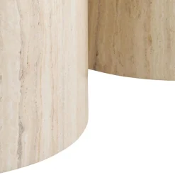 Dijon Satsbord Rund 58x58 cm Travertin