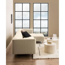 Dijon Satsbord Rund 58x58 cm Travertin