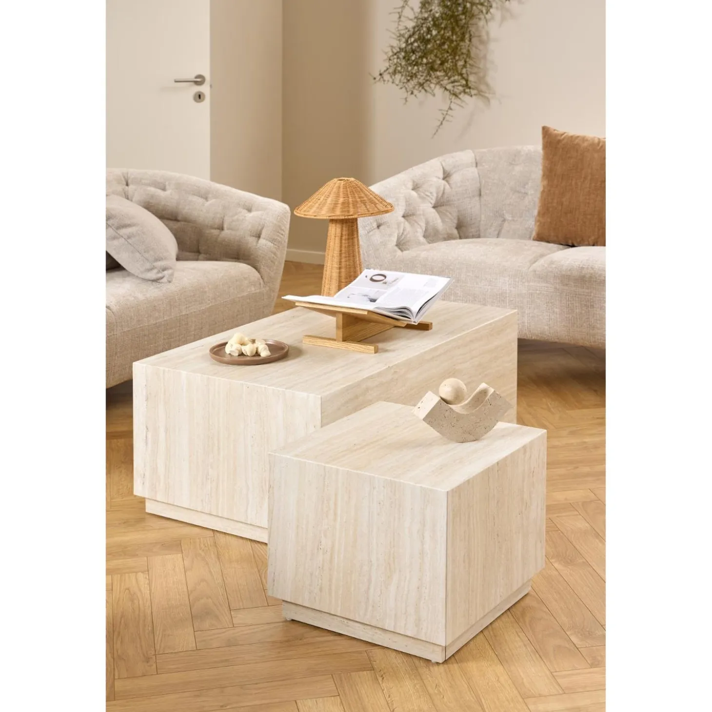 Dijon Satsbord 100x60 cm Travertin