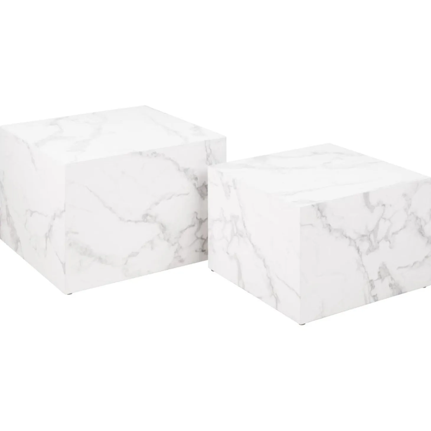 Dijon Satsbord 58x58 cm Vit Carrara