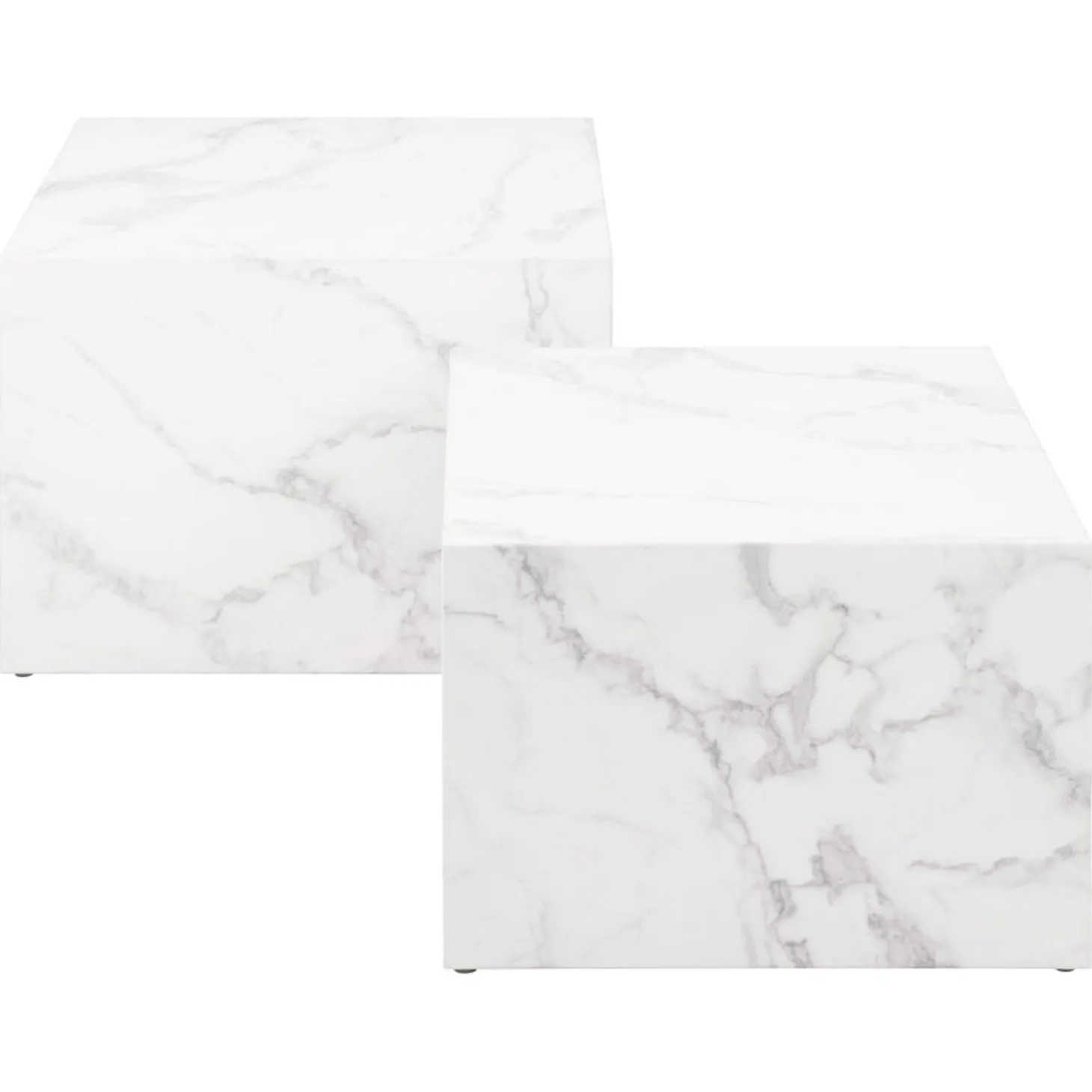 Dijon Satsbord 58x58 cm Vit Carrara