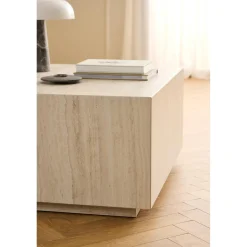 Dijon Soffbord 90x90 cm Travertin