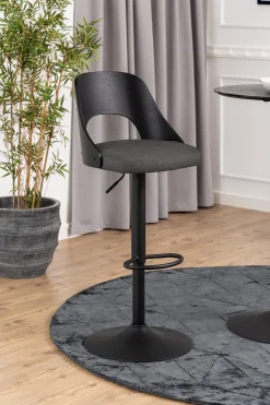 Dina Barstol Malmo tyg Mörkgrå