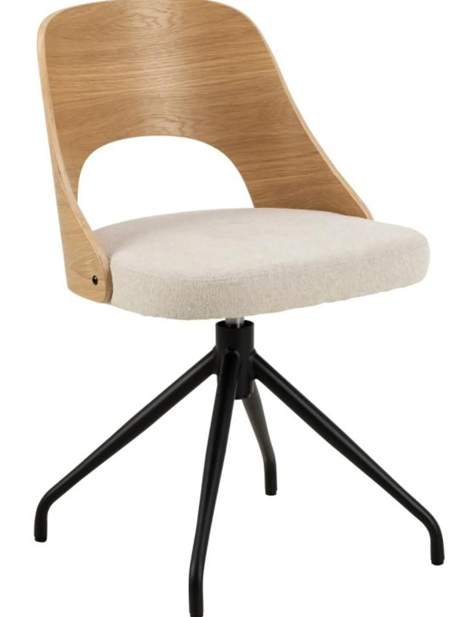 Dina Matstol vrid-funktion Ek/Beige