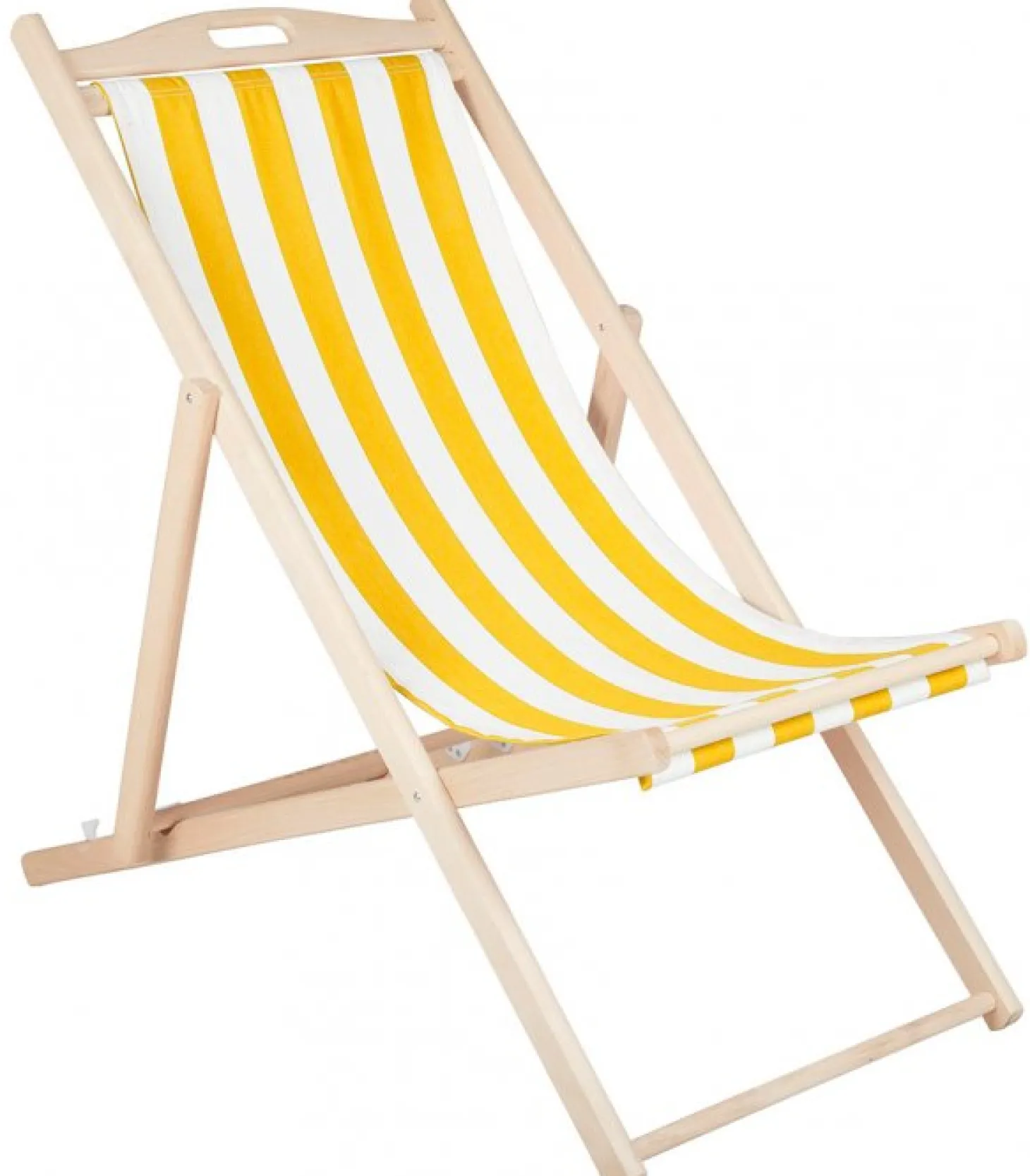 Dingla Strandstol Gul/Vit