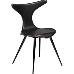 Dolphin Stol Vintage Black Art.Leather, Black