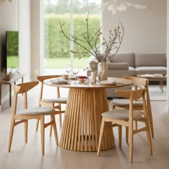 Dominus Matbord Rund 120 cm Natural Oak