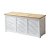 Dynbox Vit med Teaklock