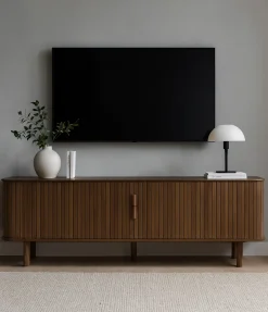 Eleganza Mediabänk 160 cm Rökt Ek
