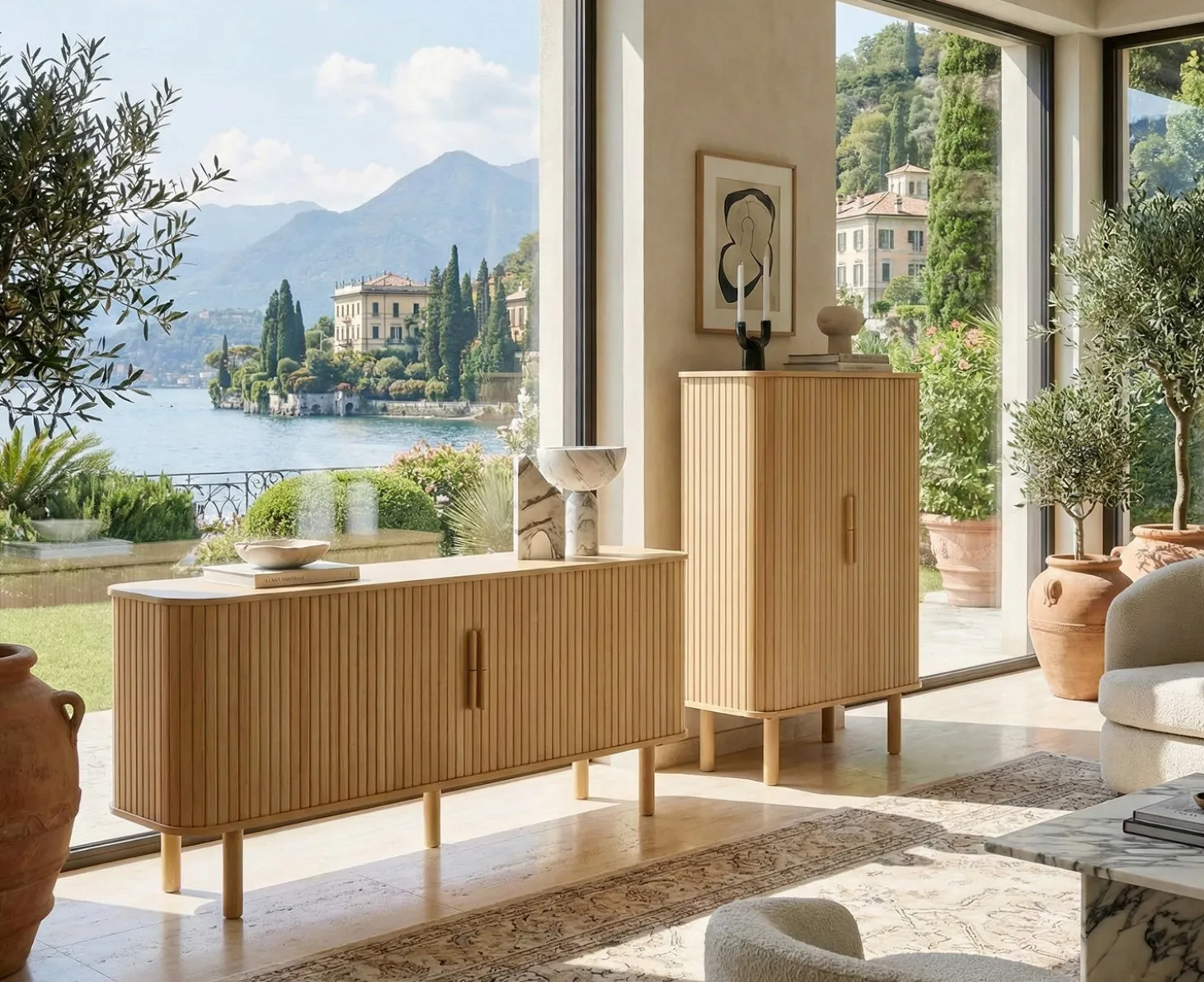 Eleganza Sideboard 160 cm Naturlig Ek