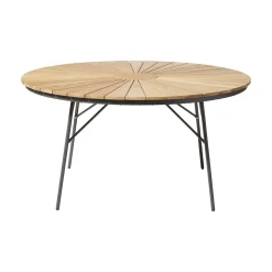 Ellen Trädgårdsbord i Teak och Aluminium 150 cm, Antracit