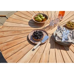Ellen Trädgårdsbord i Teak och Aluminium 150 cm, Antracit
