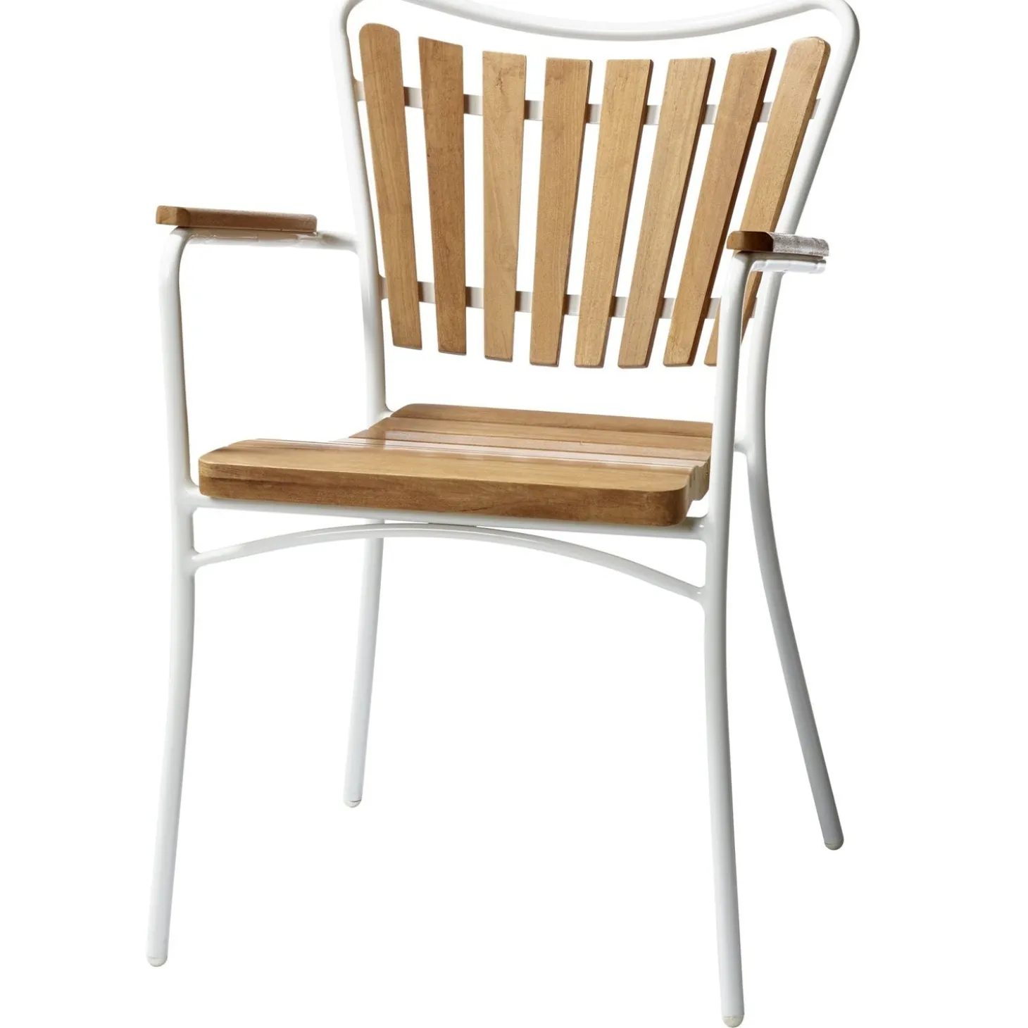 Ellen Trädgårdsstol i Teak och Aluminium Vit