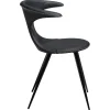 Flair Stol Black Leather, Black