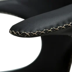 Flair Stol Black Leather, Black
