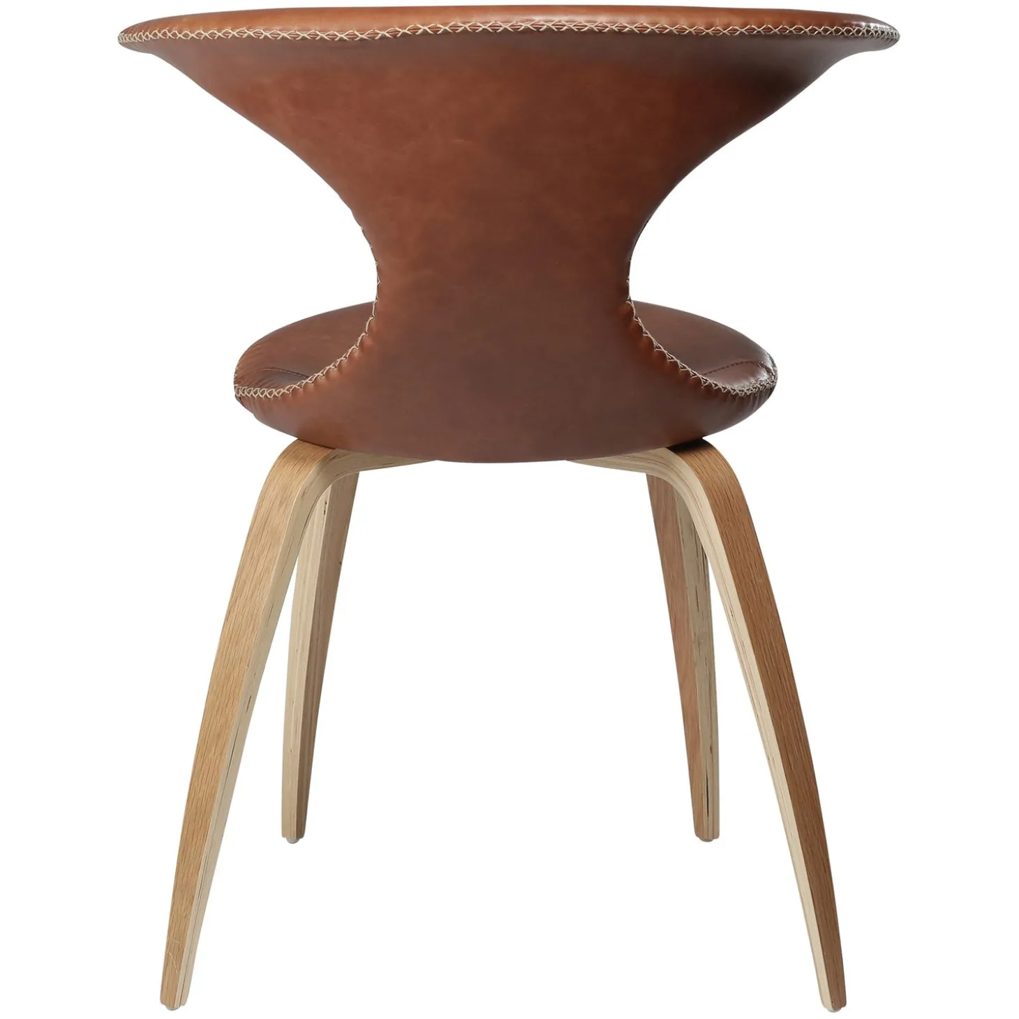 Flair Stol Light Brown Leather, Oak