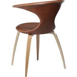 Flair Stol Light Brown Leather, Oak