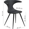 Flair Stol Major Brown Art.Leather, Black