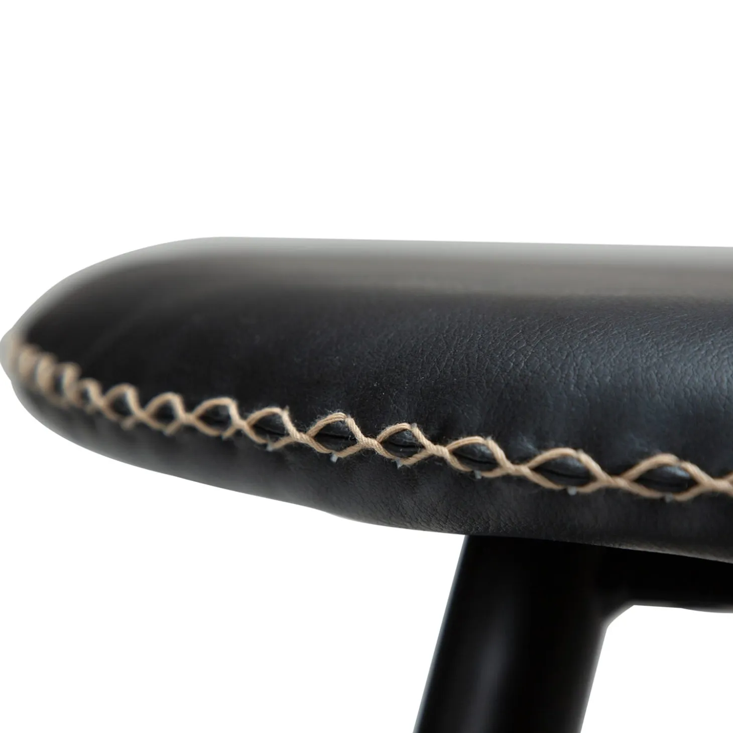 Flair Stol Raven Black Art.Leather, Black
