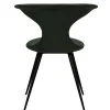 Flair Stol Sage Green, Round Black