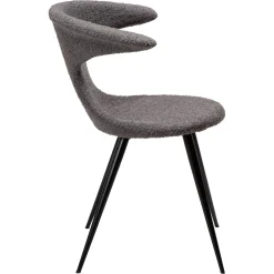 Flair Stol Stone Bouclé, Black