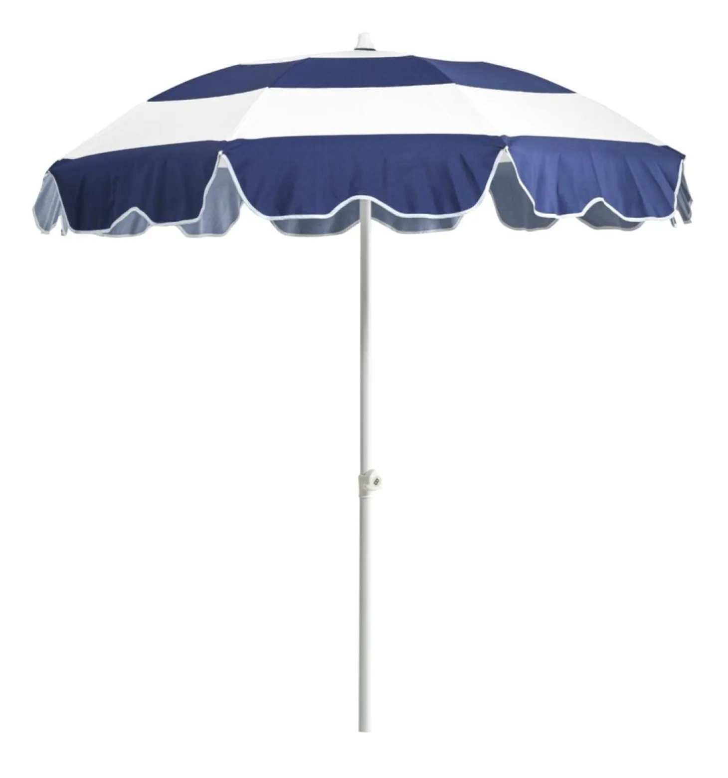 Follina Strandparasoll 180x203 cm Blå/Vit