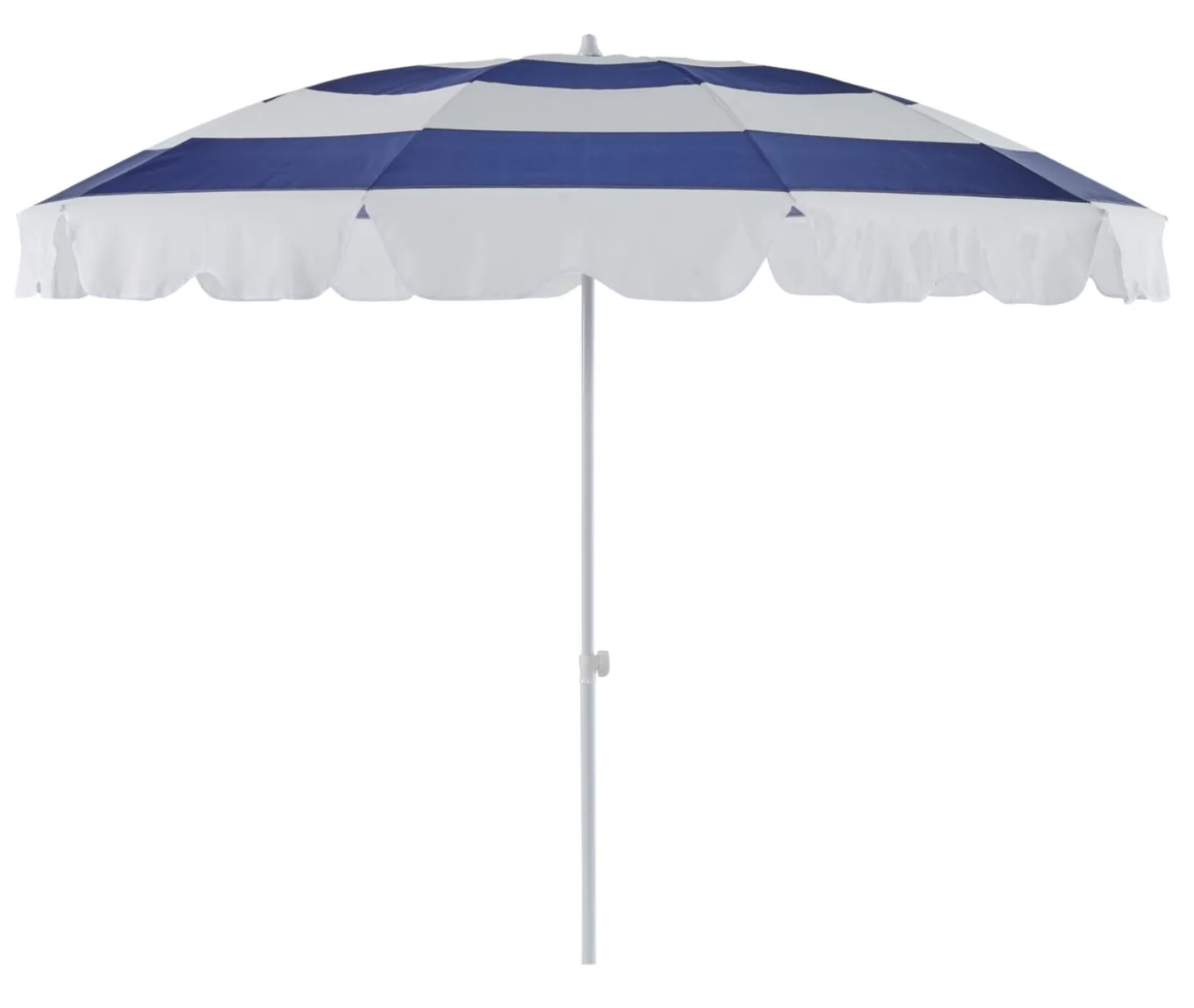 Follina Strandparasoll 240x226 cm Blå/Vit