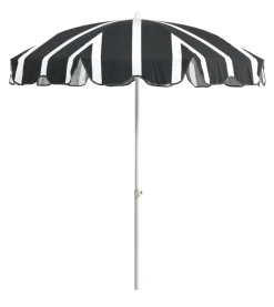Follina Strandparasoll 180x203 cm Svart/Vit