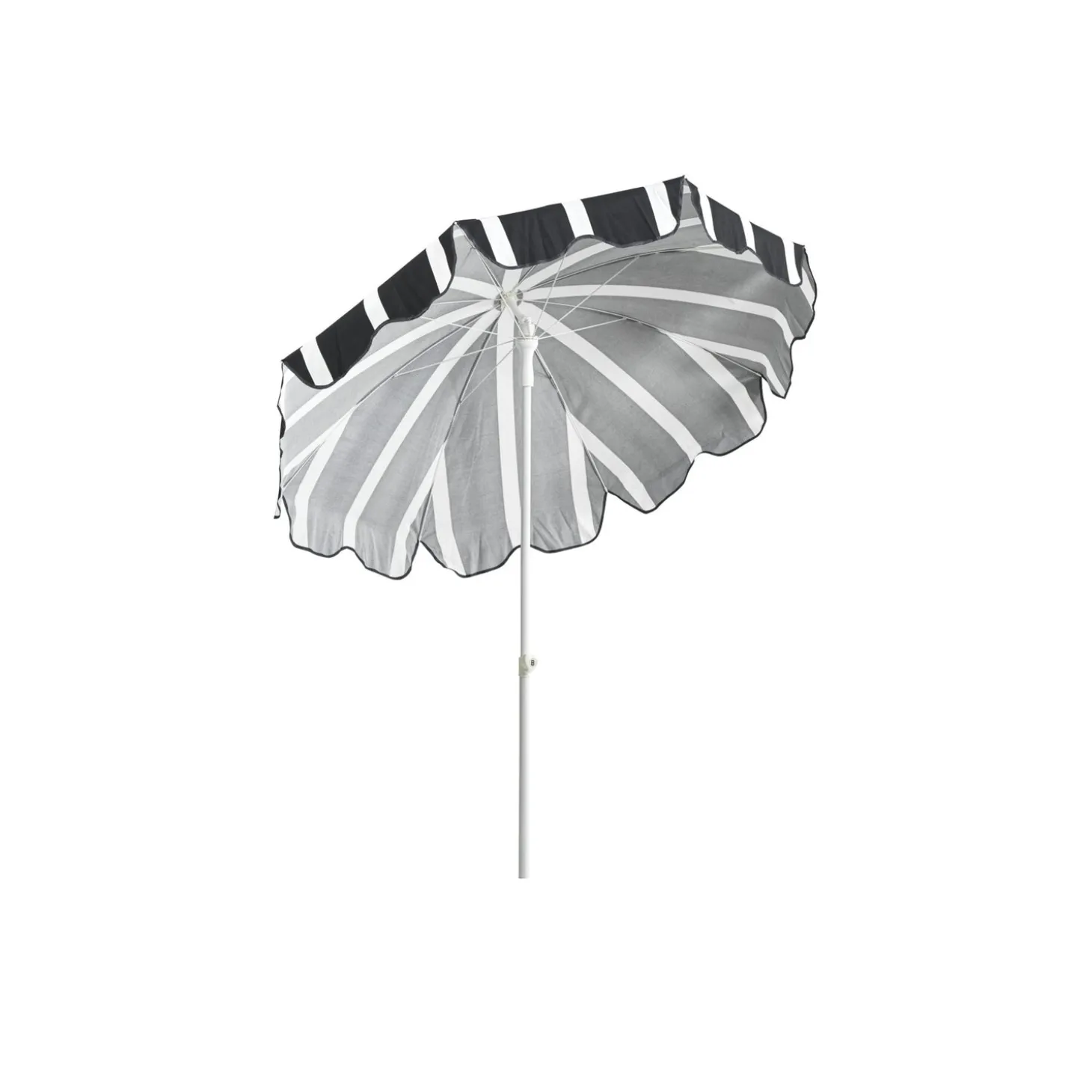 Follina Strandparasoll 180x203 cm Svart/Vit