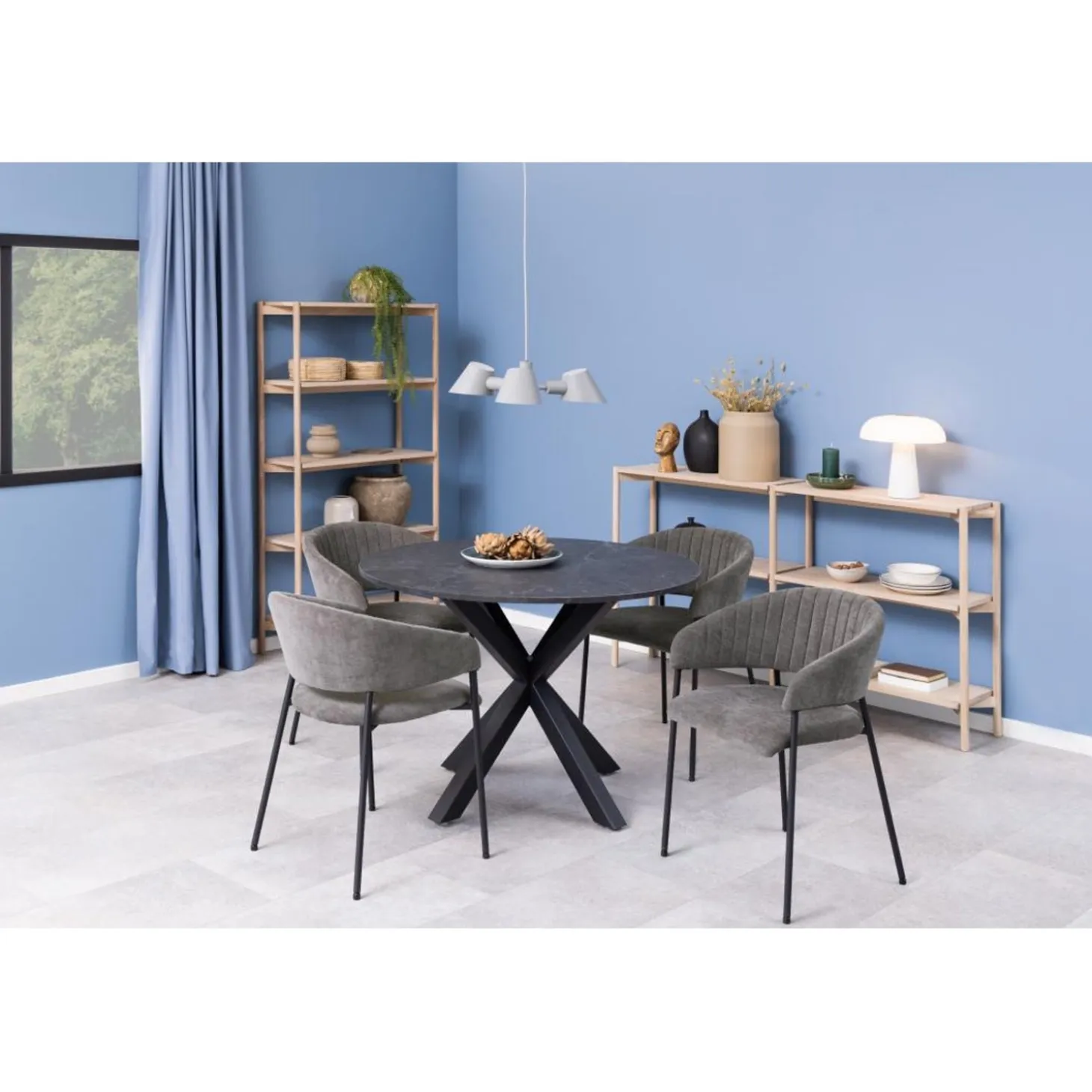 Ford Karmstol Danny tyg Mörkgrå