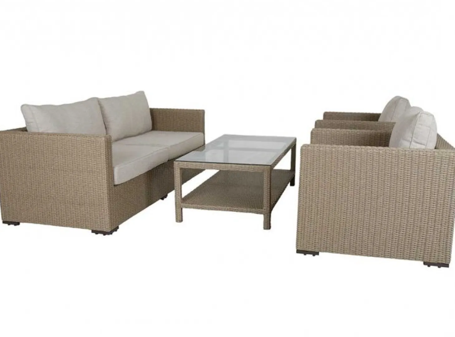 Funkia Soffbord 140x70 cm Beige