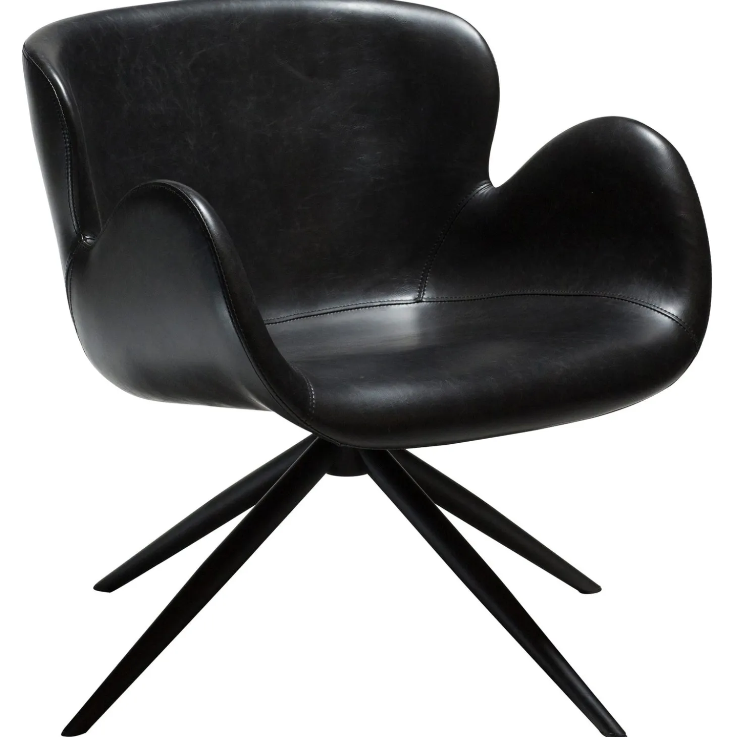 Gaia Loungefåtölj Vintage Black